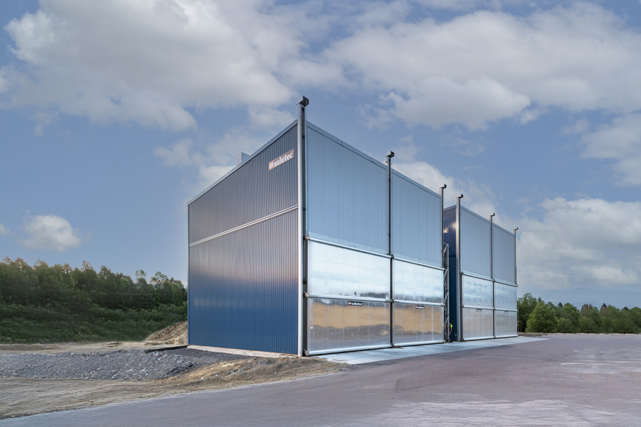 Utsidan på en kanaltork från Valutec.