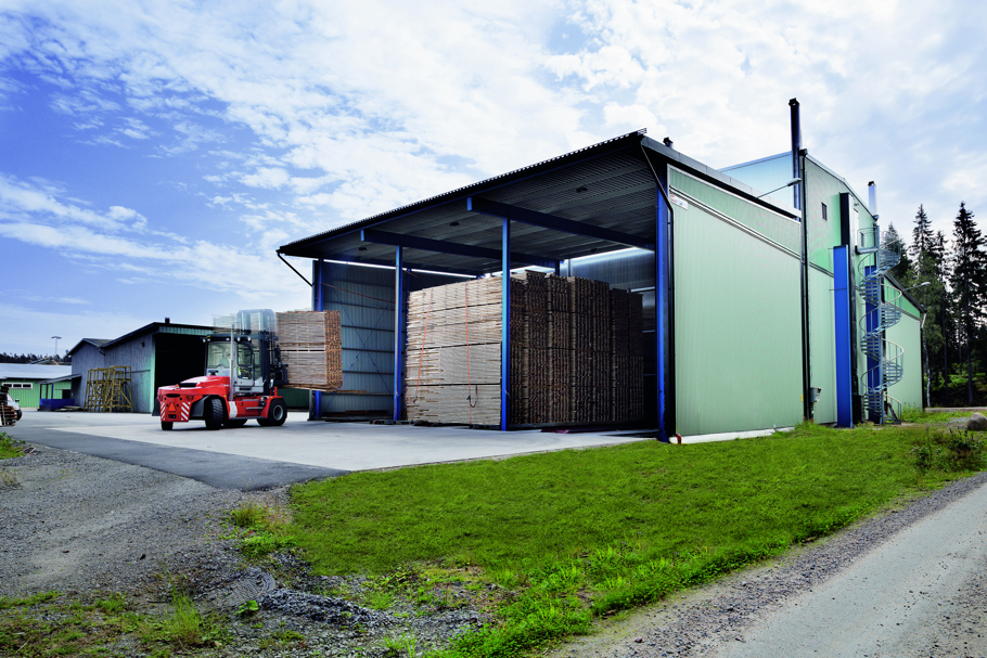 Bild på en e-vagnsmatad kammartork från Valutec.